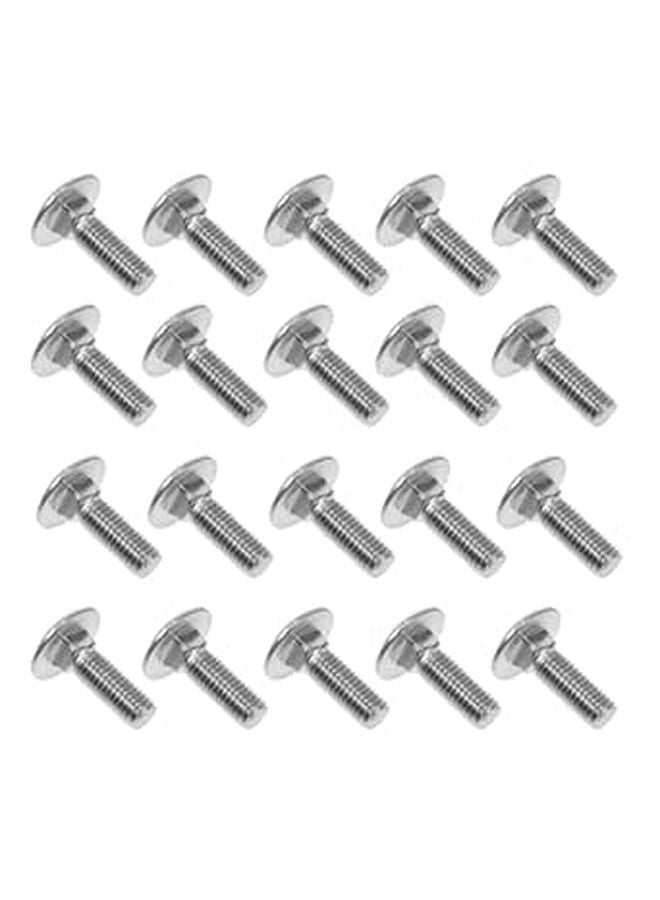 M8x25mm 304 Stainless Steel Square Neck Carriage Bolts 30pcs Anti Theft Fasteners - Image 1