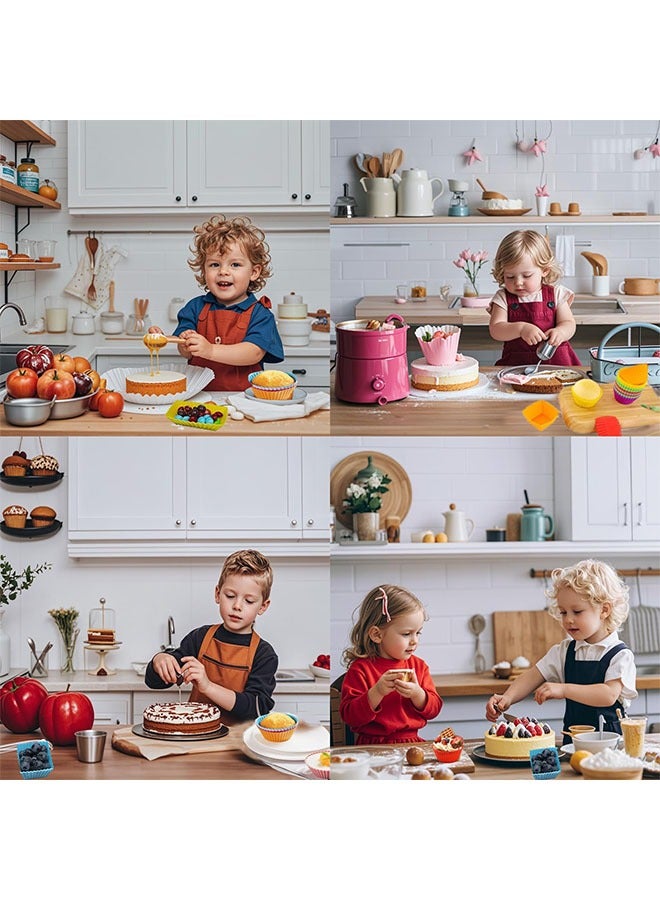 الوجبة قوالب خبز سيليكون، 36 قطعة من قوالب كب كيك سيليكون، قوالب خبز كب كيك، قوالب كب كيك شوكولاتة لصينية الخبز وصينية كب كيك، قوالب كب كيك (متعددة الألوان) - Image 5