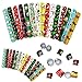 DimiGlobal 45Pcs Christmas Slap Bracelets for Kids Christmas Slap Bracelets Bulk for Boys and Girls holiday Slap Bracelet Party Supplies Favors Classroom Prizes Exchanging Gifts - Image 2