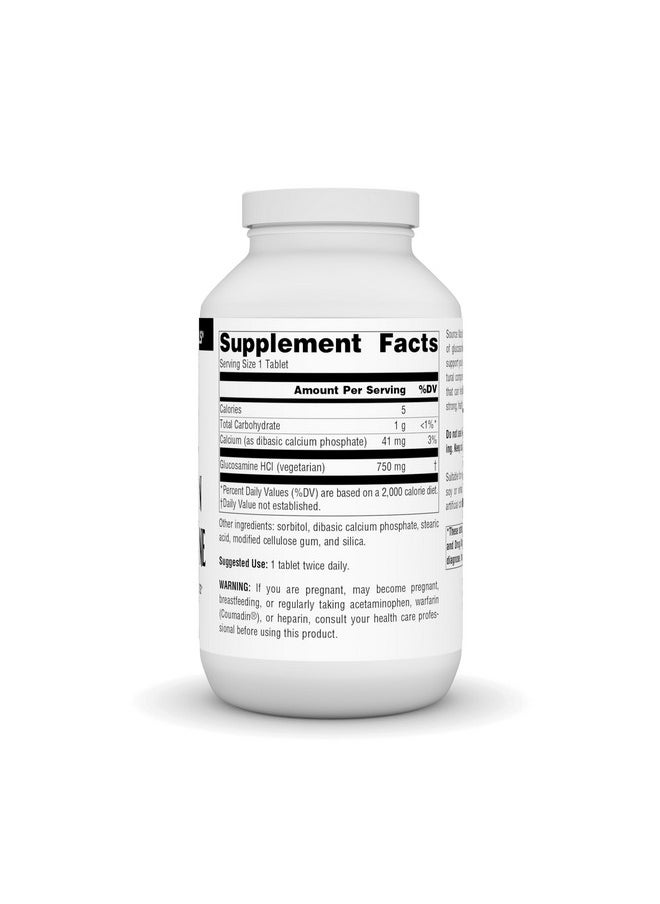 Source Naturals Source Naturals Vegetarian Glucosamine, Promotes Healthy Joints* 750 mg Tablet - 240 Count  - Image 2