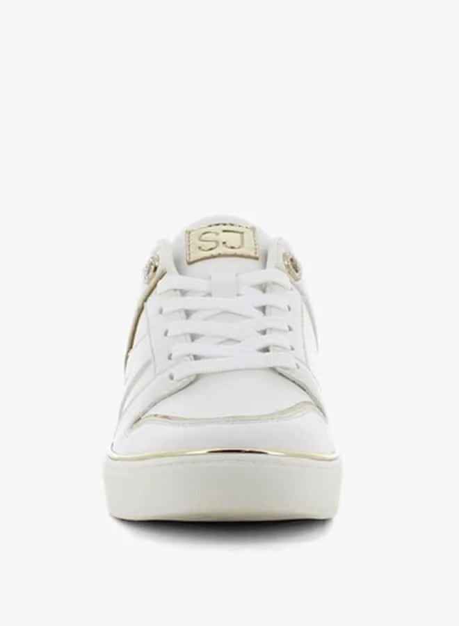 SJ Women's Lace-Up Low Ankle Sneakers