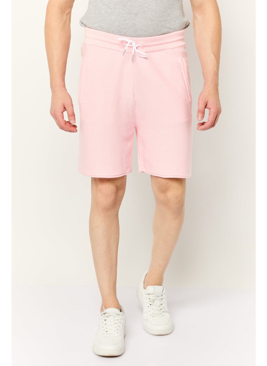 ESPRIT Men Knitted Basic Shorts, Pink  - Image 1