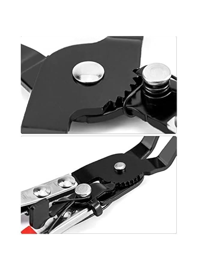 Arabest Hose Clamp Pliers Set, 2-Piece Auto Locking Clamps, Flat & 45 Angled Belt Hose Repair Tool  - Image 5
