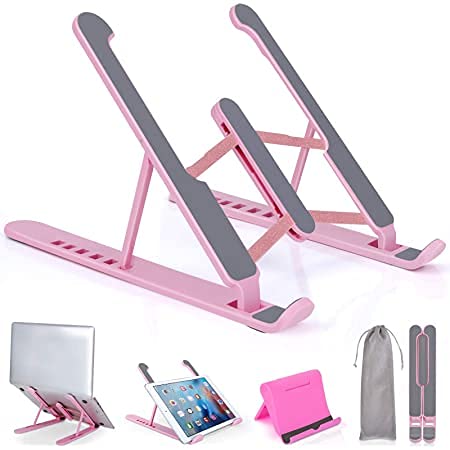 SEASPIRIT Tabletop Portable Laptop Stand Foldable Adjustable Support Base NonSlip Notebook Holder Healthy Posture Laptop Stand - Image 2