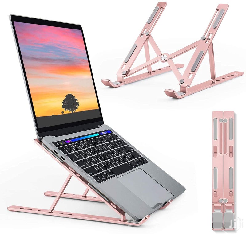 SEASPIRIT Tabletop Portable Laptop Stand Foldable Adjustable Support Base NonSlip Notebook Holder Healthy Posture Laptop Stand - Image 5