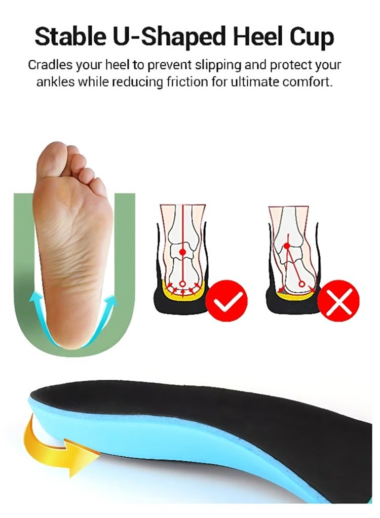 Generic ortholite PU, breathable shock-absorbing sports insole, sweat-wicking, breathable and deodorant-proof sports insole for men and women, suitable for running and training shoes with arch support, torsion-resistant support insoles (sizes38-40)  - Image 3