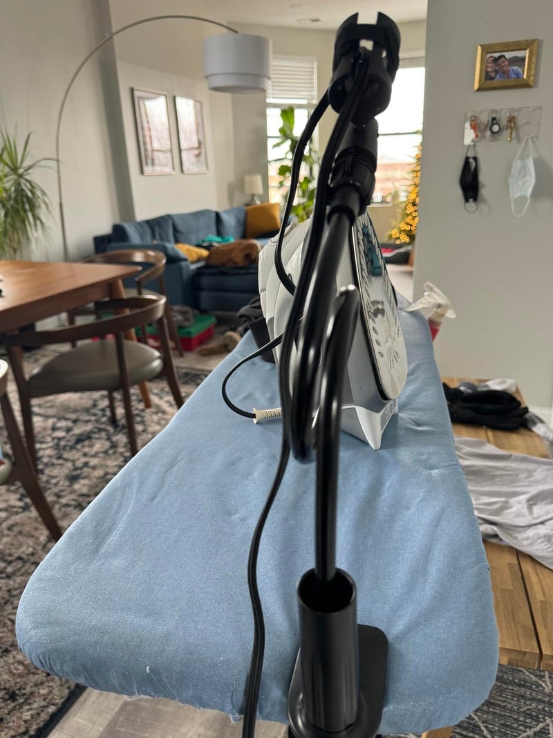 AUXPhome Universal Flexible Iron Cord Minder, Steam Iron Cord Holder for the ironing board helps keep the irons cord out of the way when in use - fits all standard ironing boards - No Irons , No Iron board - Image 5