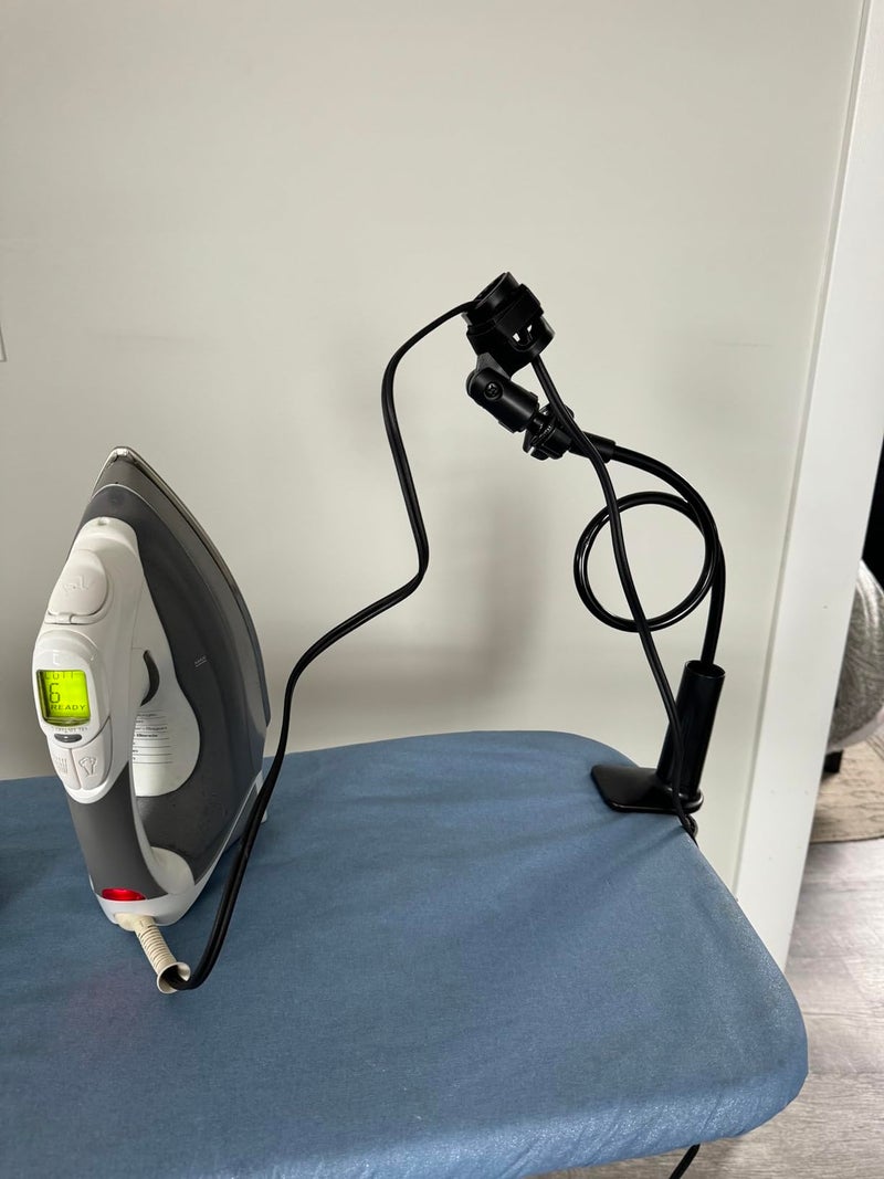 AUXPhome Universal Flexible Iron Cord Minder, Steam Iron Cord Holder for the ironing board helps keep the irons cord out of the way when in use - fits all standard ironing boards - No Irons , No Iron board - Image 4