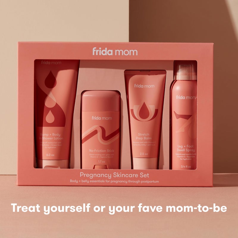 Frida Mom Pregnancy Skincare Set, Body Relief for Stretch Marks, Dry Skin, Swelling, & Chafing - 4pk Set - Image 4