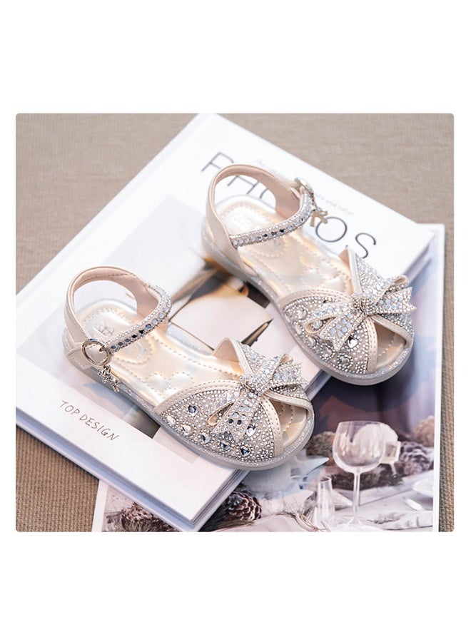 NIBEMINENT Kids'Casual Shoes Sandals  Leather Sequin  Summer Flat Shoes For Girls Breathable Anti-slip  - Image 3
