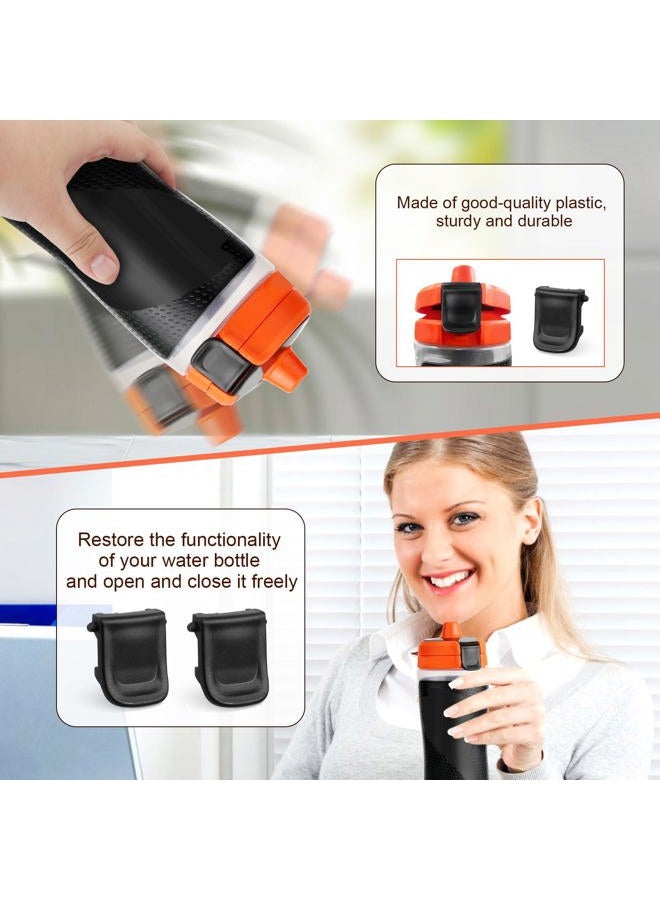 PEUTIER 4 Pcs Clip for Gatorade Gx Bottle, Bottle Clasp to Fasten The Lid Bottle Mouth Fastener Replacement Lid Clip for Gatorade Water Bottle (Black) - Image 5