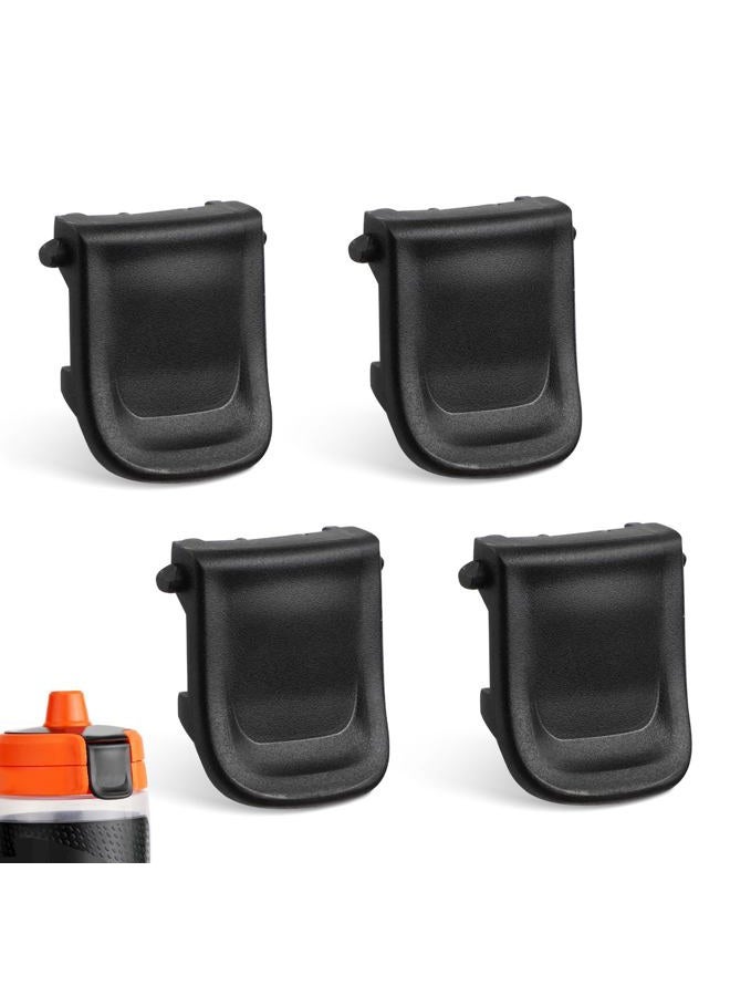 PEUTIER 4 Pcs Clip for Gatorade Gx Bottle, Bottle Clasp to Fasten The Lid Bottle Mouth Fastener Replacement Lid Clip for Gatorade Water Bottle (Black) - Image 1