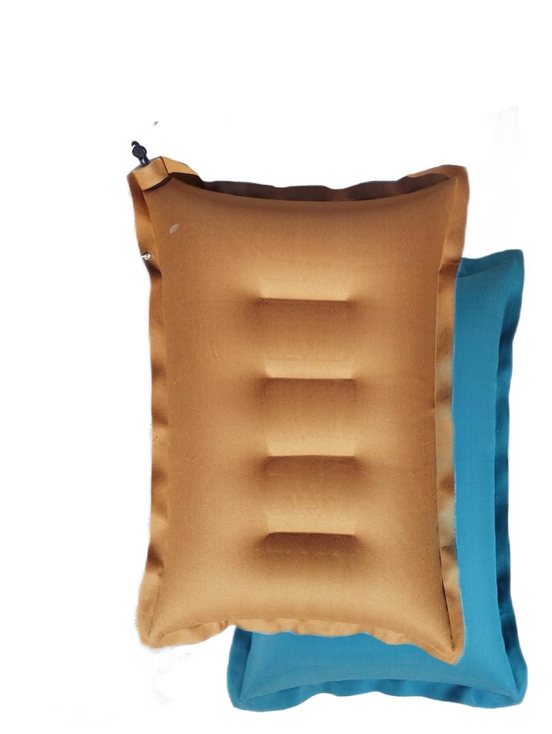 Shivam Mart Cotton Travelling Pillow Comfortable PortableNeck SupportLightweight Compact Travelling in Train BusFlight Camping Hostel and Office Pack of 2Get Color as per Availablity  - Image 1