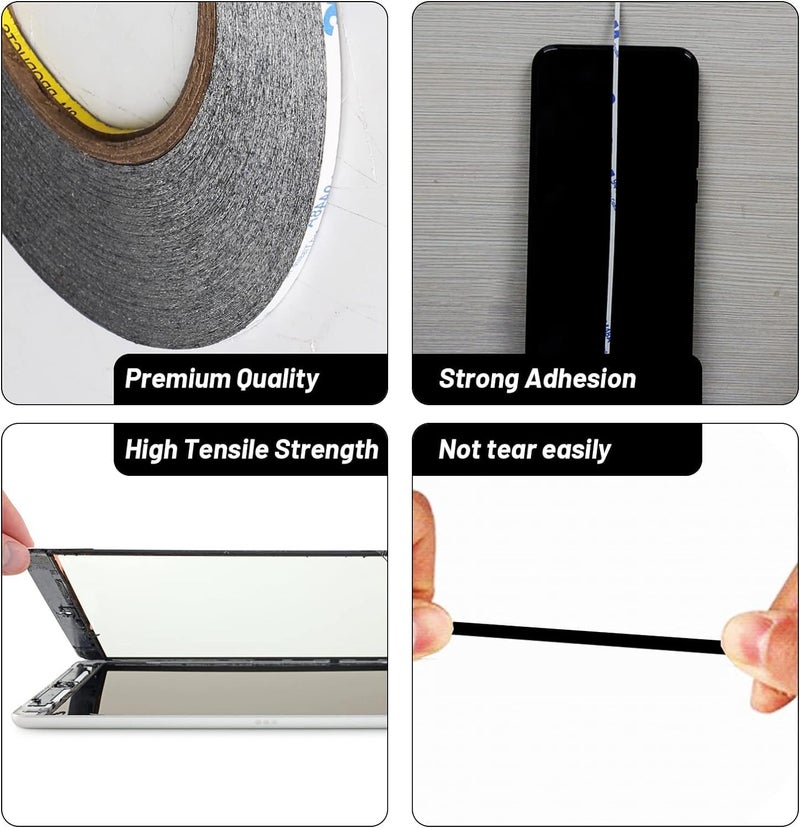 SCHOFIC SCHOFIC Double Sided Adhesive Tape 2MM Black ADT2MM1  - Image 3