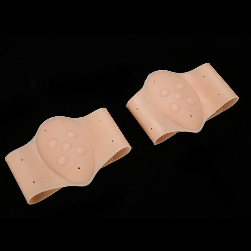 كلاراكو دعامة قوس القدم من السيليكون، دعامة قوس القدم من السيليكون، دعامة تقويم العظام، وسادة دعم قوس القدم، نعل داخلي للأحذية، وسادات لتخفيف الضغط، أكمام دعم قوس القدم لالتهاب اللفافة الأخمصية (لون اللحم) - Image 4