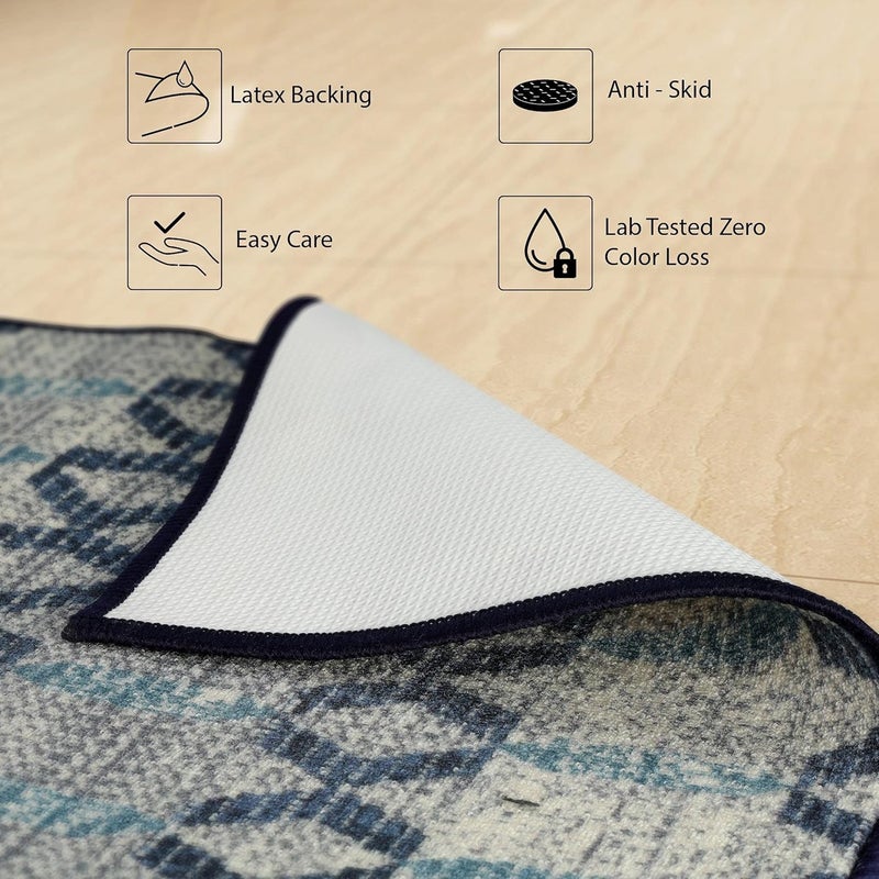 Status Contract STATUS 3D Printed Perfect Home Rugs Carpet for Living Area | Rug and Carpet for Bedroom |Rug and Carpet for Dining Table Rug Floor Carpet with Anti Slip Backing (4 x 6, Design - 317) - Image 3