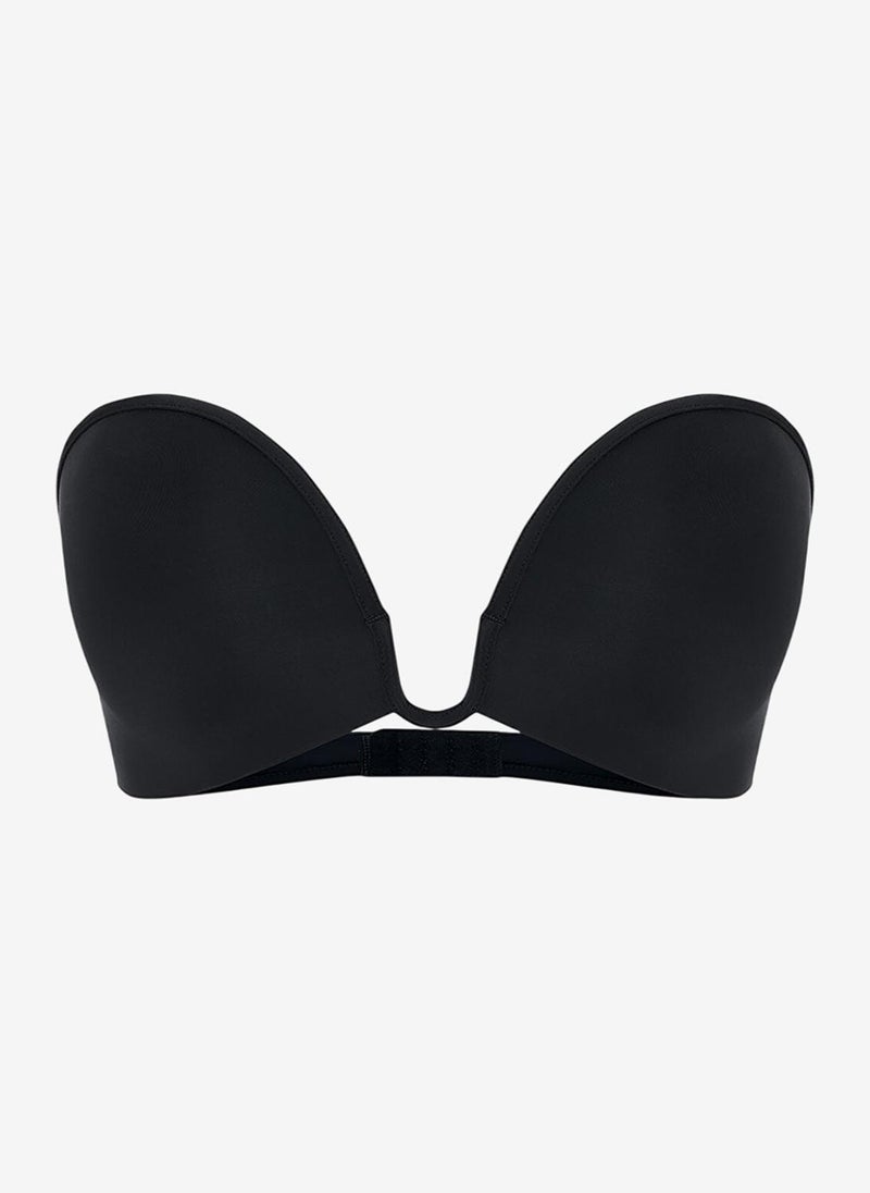 Penti Women Deep Decollete Black Push Up Wired Padded Bra - Image 4