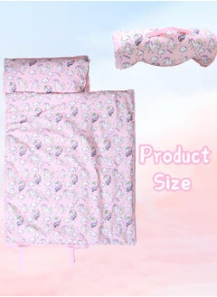 Garlo Toddler Nap Mat for Preschool: Kids Sleeping Mat with Removable Pillow and Blanket for Boys Girls Kindergarten  - Image 4