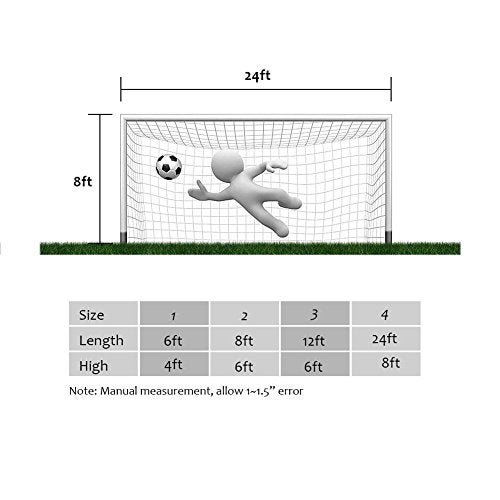 Asixx 6X4FT Foldable Sports Replacement Soccer Goal Nets or Transport Soccer Goal Straps,Soccer Goal Net for Sports Match Training - Image 5
