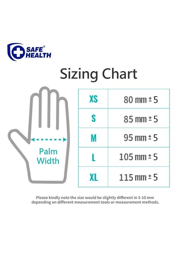 SAFE HEALTH SAFE HEALTH Nitrile Black Industrial Disposable Gloves-Large 3.5 Mil Case of 1000 Powder Free-Latex Free Tattoo-Beauty Salon-Hair Nail Studio-Auto Repair-Car Maintenance-Household-Daily - Image 3