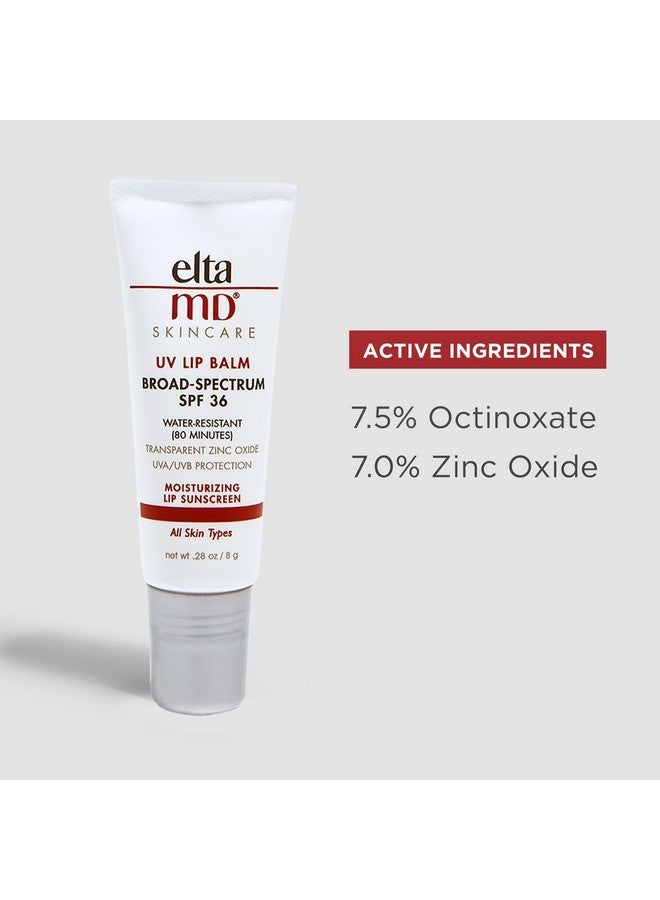 EltaMD UV Lip Balm SPF Sunscreen, Sunscreen Lip Balm with SPF 30+, Protects Dry Cracked Lips, Transparent Zinc Oxide, 0.28 Tube (Pack of 2) - Image 3
