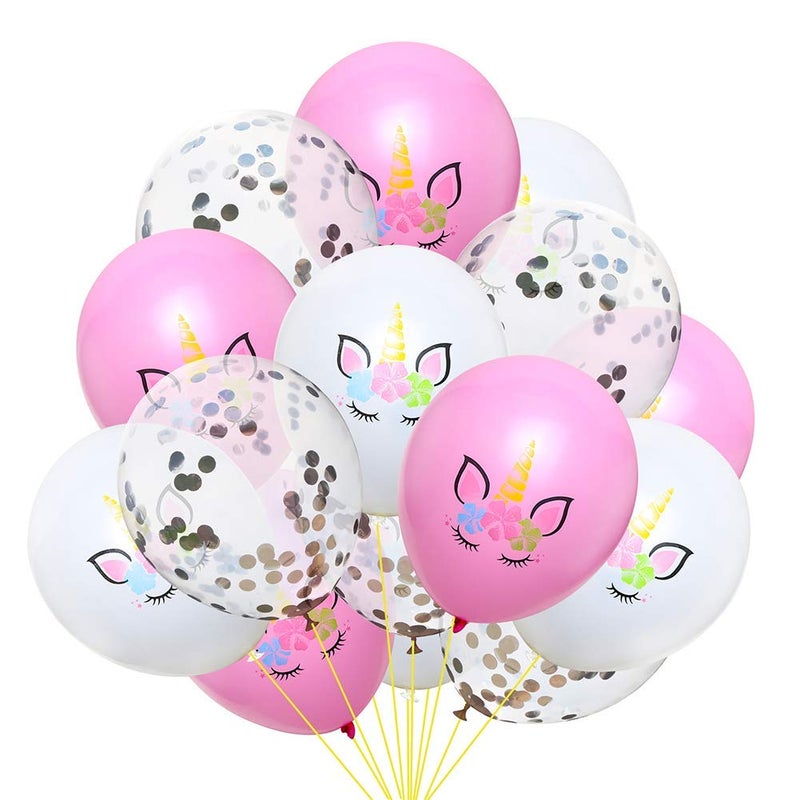 MANGO 15 PcsSet Unicorn Balloons Cute Colorful Latex Balloons Baloon Unicorn Party Decoration Balloons Birthday Party Decor Kids Favors Asdw345 - Image 2
