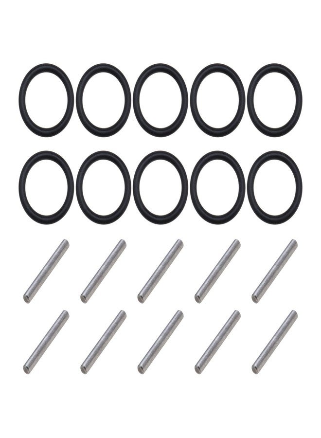 Create idea 10 Pairs Replacement O-Ring & Pin 3mm Impact Ring and Pin 3 x 20mm Socket Pins for 1/2'' 8-19mm Impact Socket Scaffolders Impact Wrench Needle Roller Bearing - Image 1