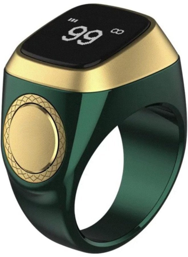 Zikr Tasbih Rings Smart with app( 20mm Green ) - Image 1