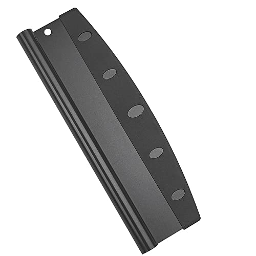 HARI 14 Black NonStick Pizza Cutter Sharp Stainless Steel Slicer Knife Rocker Style w Blade Cover Chop and Slices Perfect Portions Dishwasher Safe - Image 1