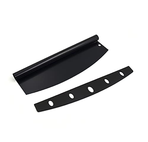 HARI 14 Black NonStick Pizza Cutter Sharp Stainless Steel Slicer Knife Rocker Style w Blade Cover Chop and Slices Perfect Portions Dishwasher Safe - Image 4