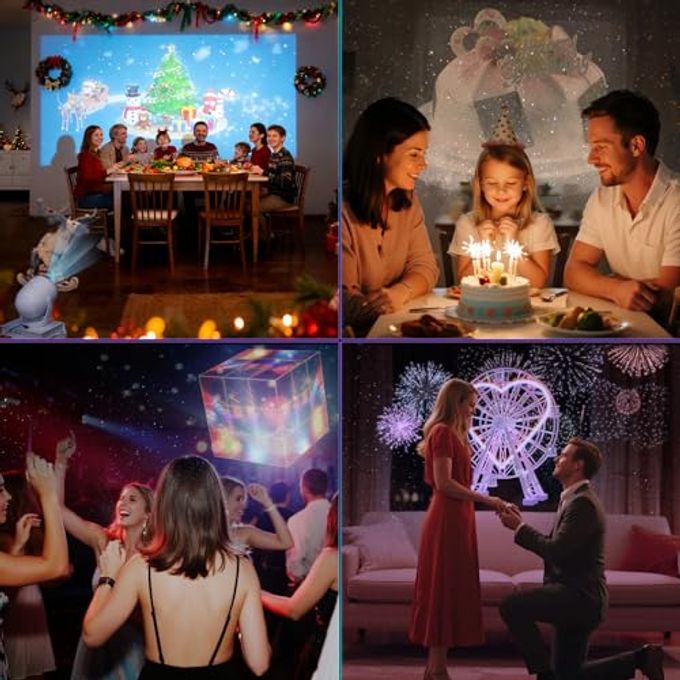 M METERXITY Star Projector, Star Light with Naked Eye 3D Technology 60+ Scene Modes, Bluetooth Speaker Night Light Projector for Home, Bedroom, Ceiling, Party, Gifts, Christmas, New Year - Image 2