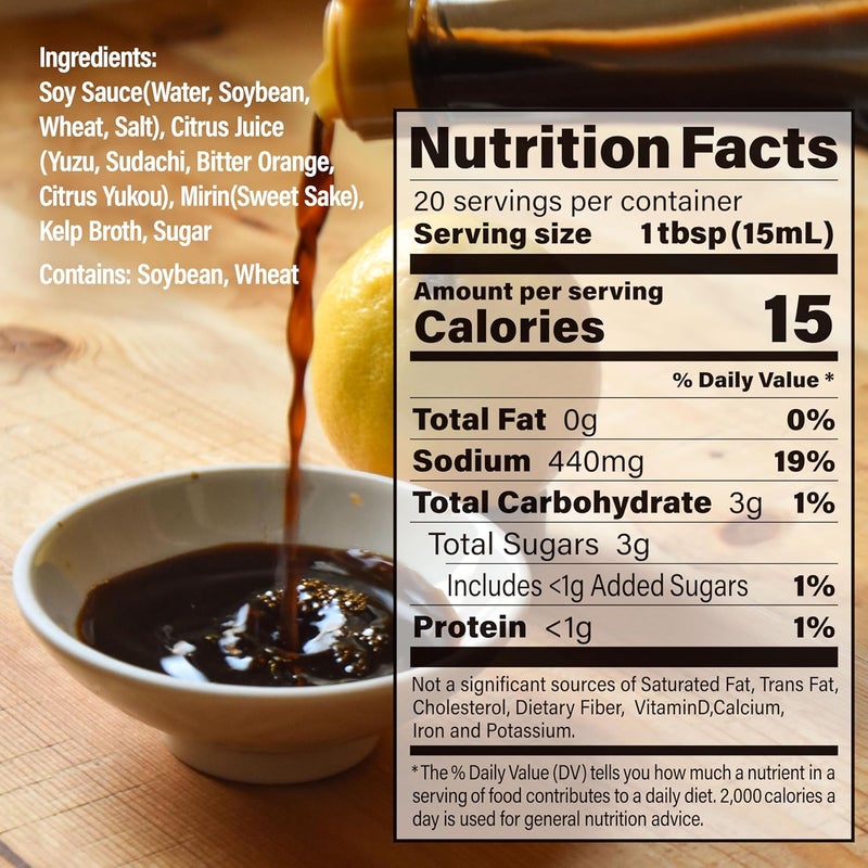 Chaganju Ponzu Sauce with Yuzu Blend - Japanese Handmade Dressing, 300ml - Image 2