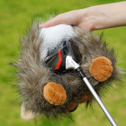 Big Crazy Funny Driver Headcover, Plush Golf Club Covers Long Neck, Animal Headcover, Soft Mallard Duck Rabbit Bunny Owl Fish Headcovers for Golf Clubs Fits Men and Women, Driver Headcover Animal for Present - Image 4