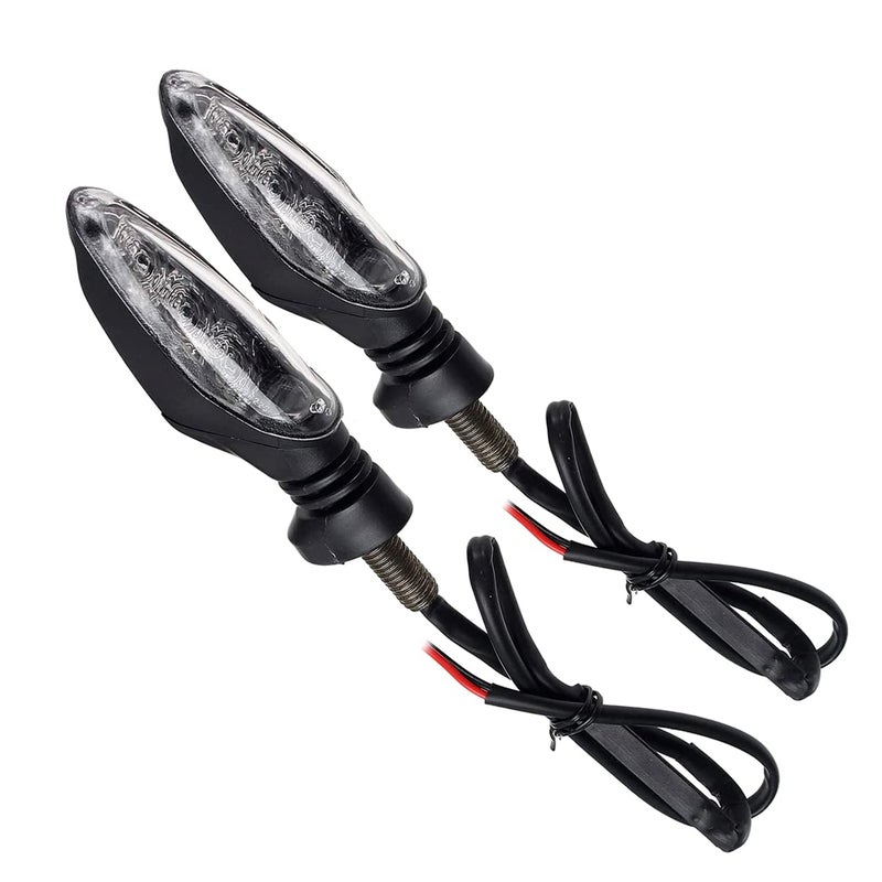 TRP Traders ® Waterproof Unbreakable Quality Rubber Motorcycle Front or Rear Turn Signal Indicators Compatible with KTM Style Universal for All Bikes Models (Amber, Pack of 2) - Image 1