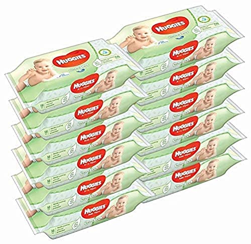 Huggies Baby Wipes Natural Care with Aloe Vera, 56 Count, Pack of 12, Total 672 Wipes - Image 5