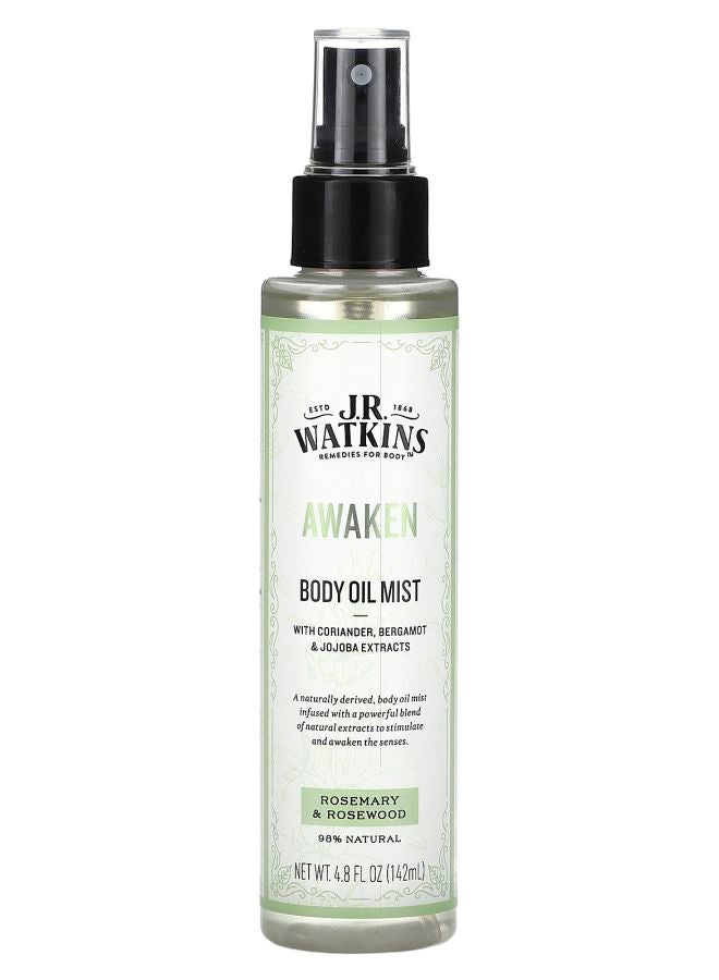 JR Awaken Body Oil Mist Rosemary & Rosewood 4.8 fl oz (142 ml)