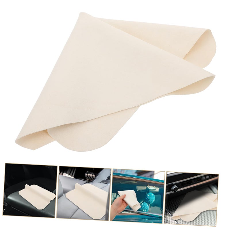 Premium Sheepskin Car Wash Towel Fast Drying Absorbent Multi Surface Cleaning Cloth - Image 5