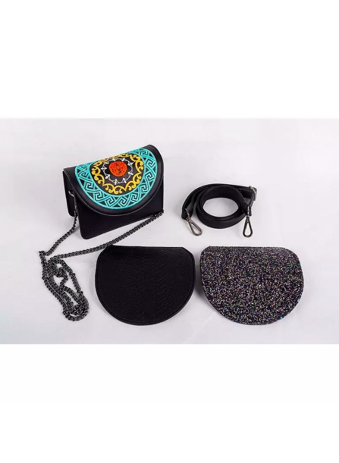 Initium Black Mini Cross bag - Changeable Black - Image 1