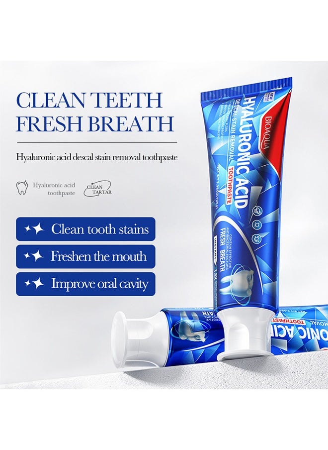 BIOAOUA Hyaluronic Acid Toothpaste,Clean Teeth and Tartar, Stain Teeth, Freshen Breath Improve Oral Smell  - Image 2