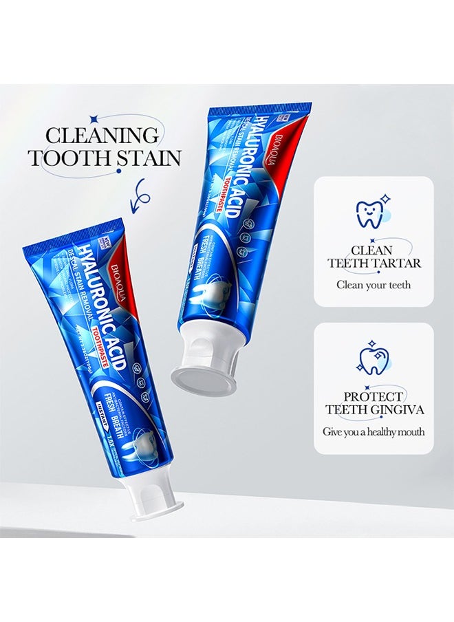 BIOAOUA Hyaluronic Acid Toothpaste,Clean Teeth and Tartar, Stain Teeth, Freshen Breath Improve Oral Smell  - Image 3
