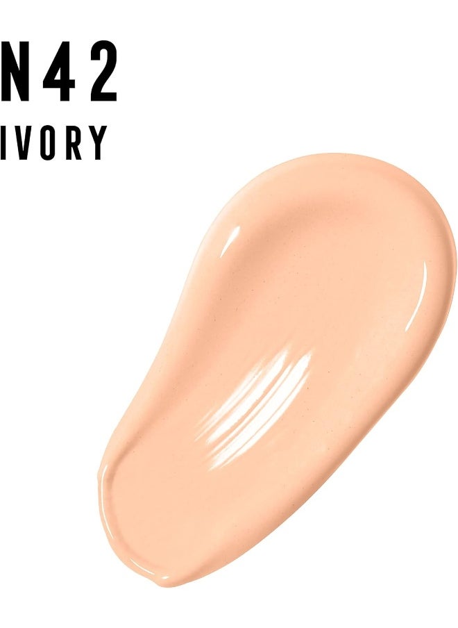 Max Factor Facefinity All Day Flawless Foundation - N42 Ivory, 30Ml  - Image 3