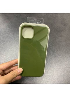 For Iphone16 Liquid Silicone Phone Case For Iphone 16Pro Max/16Pro Full Covering Drop-Resistant Protective Case-Color:Pine Forest Green [with Logo]-Applicable Model:For Iphone16pro [sealed Packaging]