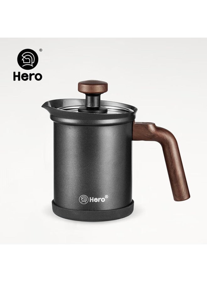 Hero Hero Milk Frother, Teflon Stainless Steel Double-layer Manual Milk Frother, Coffee And Milk Foam Maker, Milk Frothing Cup 200ml  - Image 2