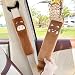 BoAn 2 PCS Seat Belt Cover Pad Cute Kawaii Animal Monkey Raccoon Plush Seatbelt Covers for Adults Soft Seat Belt Shoulder Cushion Cartoon Seatbelt Pad Car Seat Strap Pads for Interior Accessories - Image 2