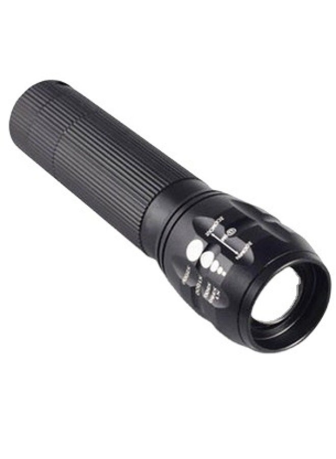 CREEQ5 Zoom Flashlight/focusing Flashlight Bicycle Mountain Bike Headlight Strong Light-Color:Black  - Image 3