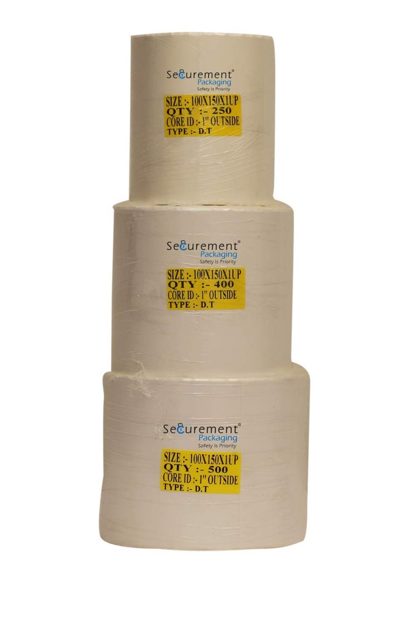 SECUREMENT® Direct Thermal Shipping Label Rolls Address Stickers for Ecommerce Shipment and Sellerflex (4"x6" inch) - 100mm x 150 mm (400 Labels Roll, 1 Roll) - Image 2