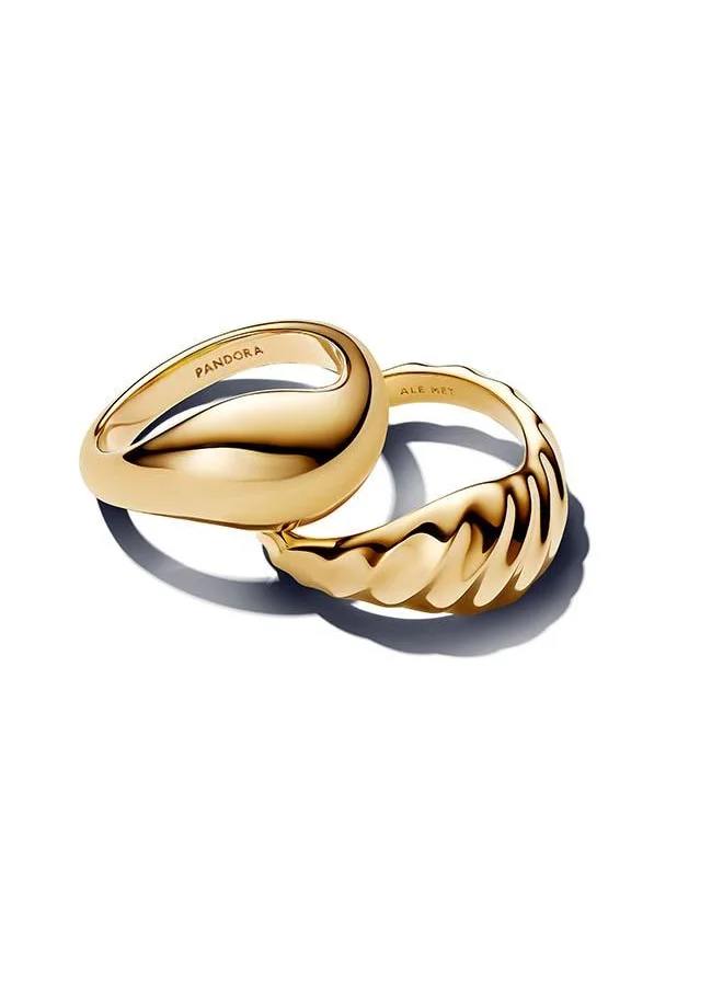 باندورا Rippled Stacking Rings