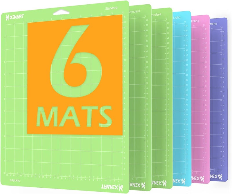 Xinart Cutting Mats for Cricut Maker 3MakerExplore 3Air 2AirOne 12x12 Inch 6pcs Variety Quilting Cutting Mat Replacement Compatible with Cricut Machines