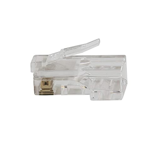 Klein Tools موصل بيانات كليين تولز VDV826-763 بمرور البيانات، RJ45 CAT6، مطلي بالذهب، موصلات تمرير 200 حزمة - Image 4