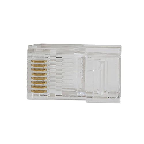 Klein Tools موصل بيانات كليين تولز VDV826-763 بمرور البيانات، RJ45 CAT6، مطلي بالذهب، موصلات تمرير 200 حزمة - Image 3